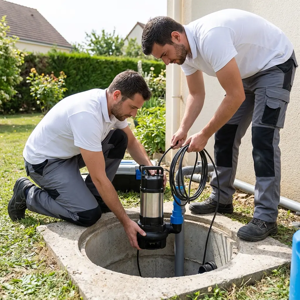 Installation pompe de relevage Étiolles (91450)