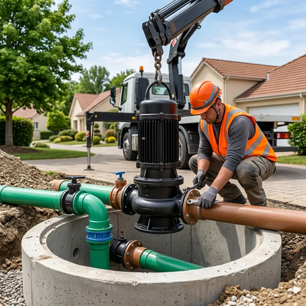 Installation pompe de relevage Soisy-sur-Seine (91450)