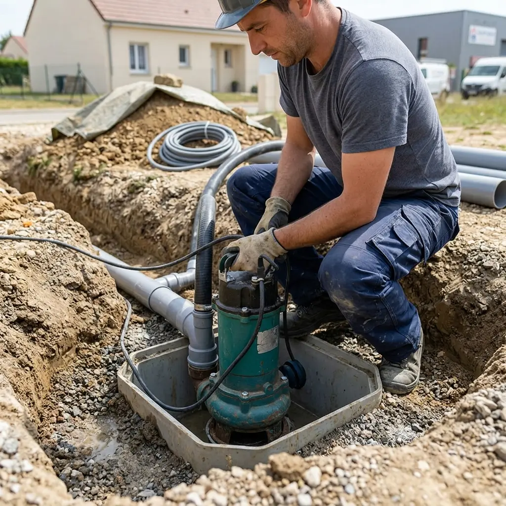 Installation pompe de relevage Limours (91470)