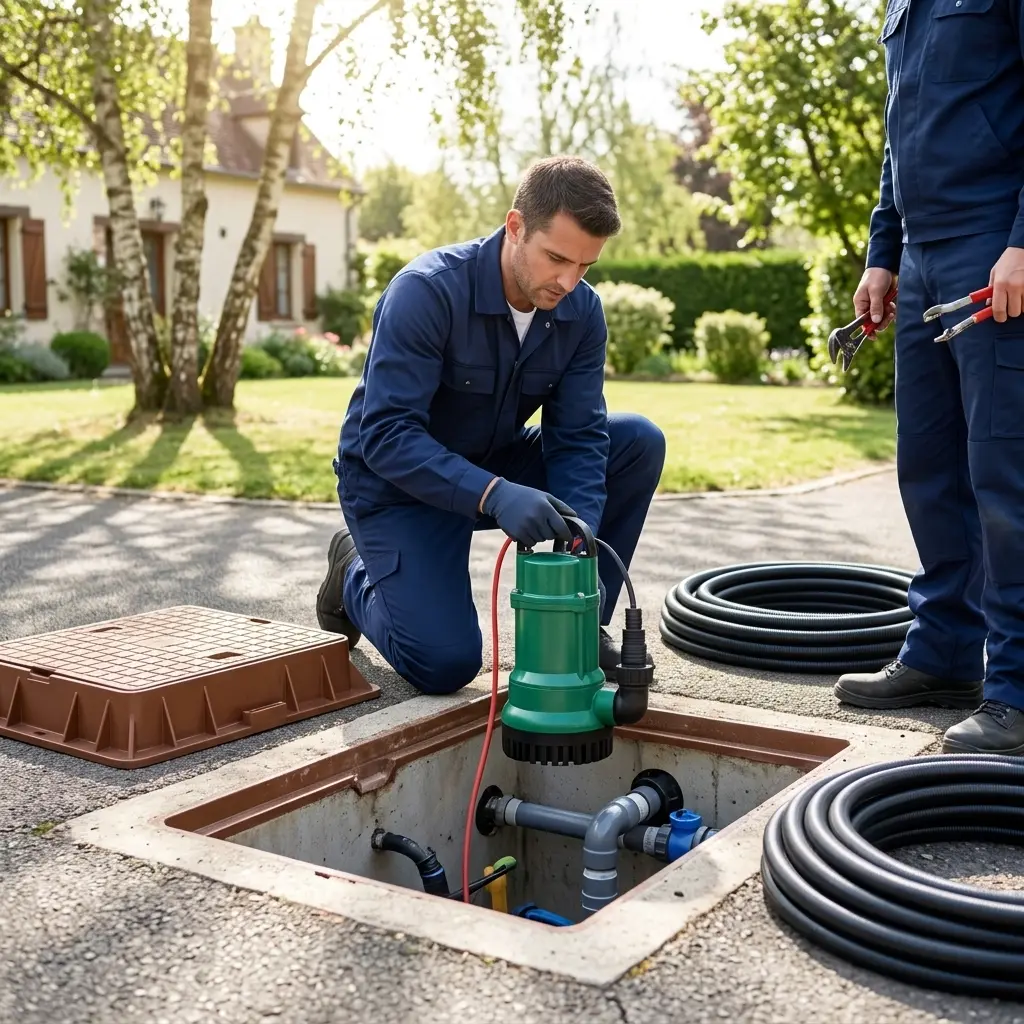Installation pompe de relevage Milly-la-Forêt (91490)