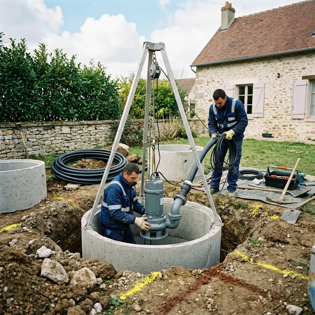 Installation pompe de relevage Lardy (91510)
