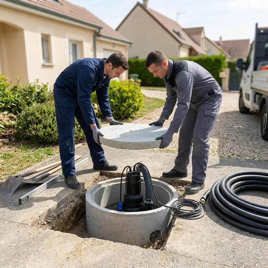 Installation pompe de relevage Mennecy (91540)