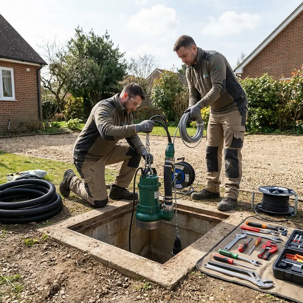 Installation pompe de relevage Ormoy (91540)