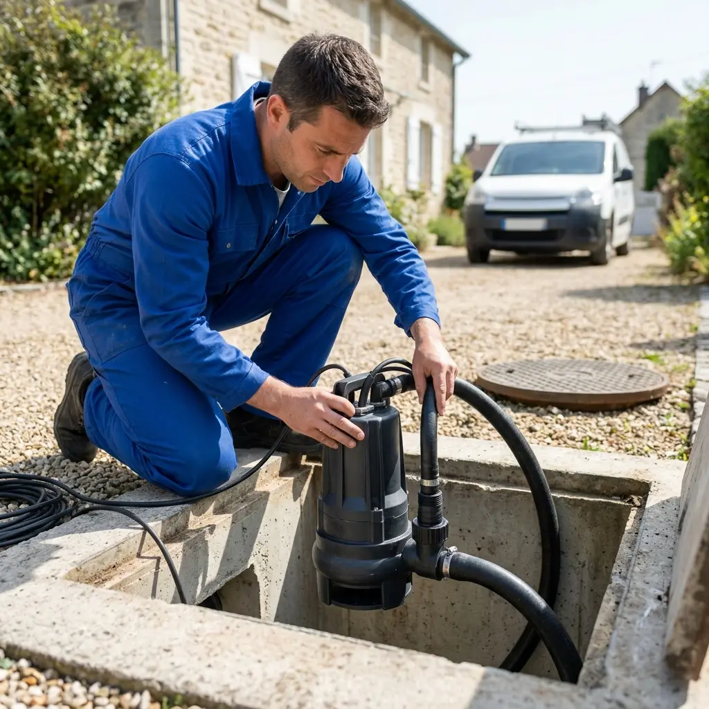 Installation pompe de relevage Paray-Vieille-Poste (91550)