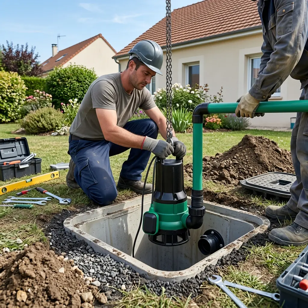 Installation pompe de relevage Étréchy (91580)