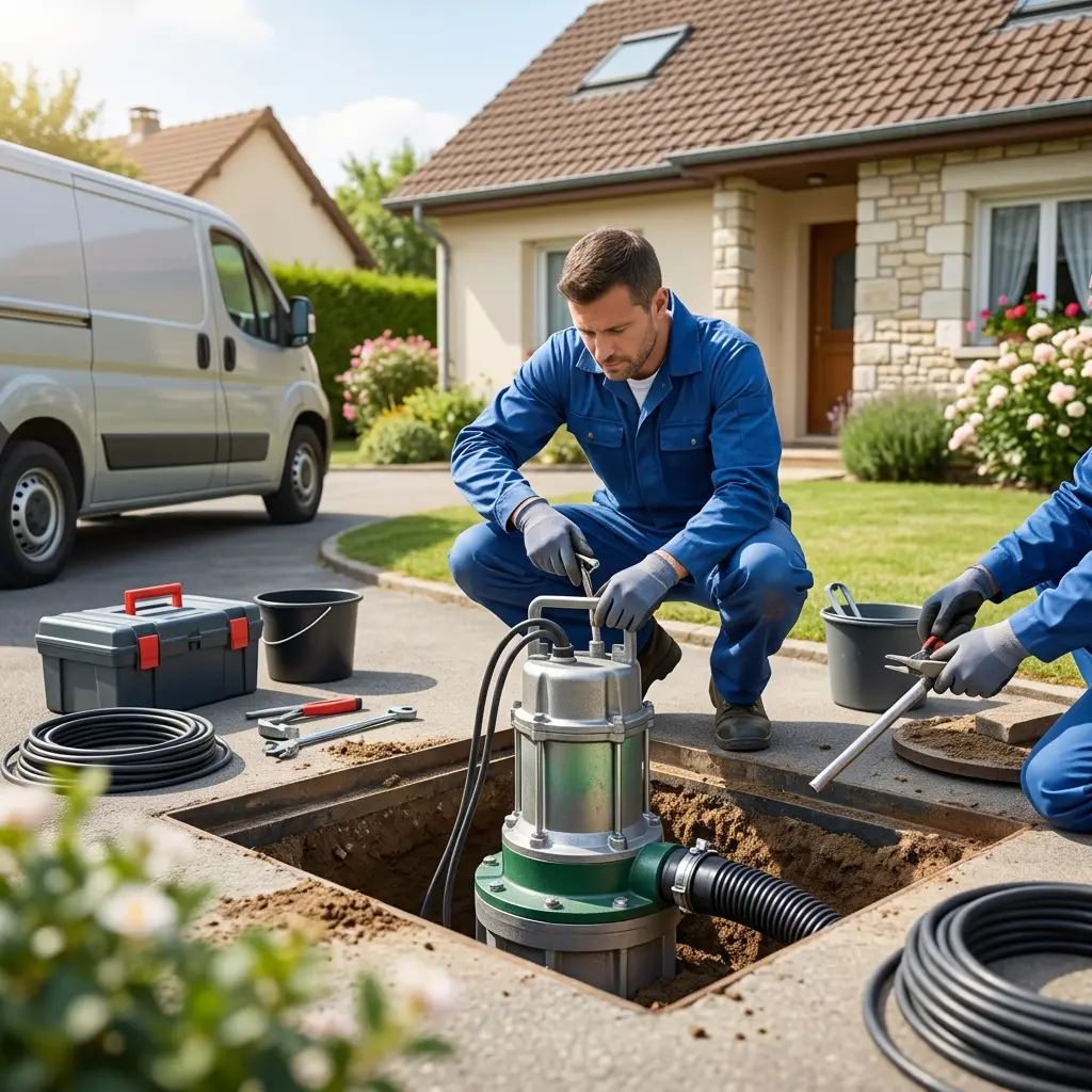 Installation pompe de relevage Nozay (91620)