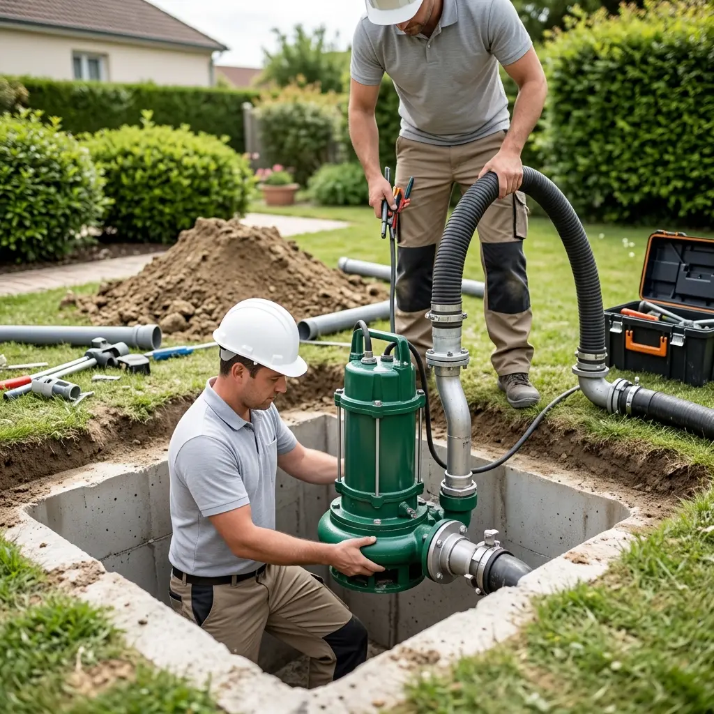Installation pompe de relevage Marolles-en-Hurepoix (91630)