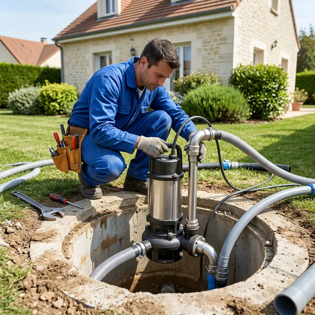 Installation pompe de relevage Breuillet (91650)