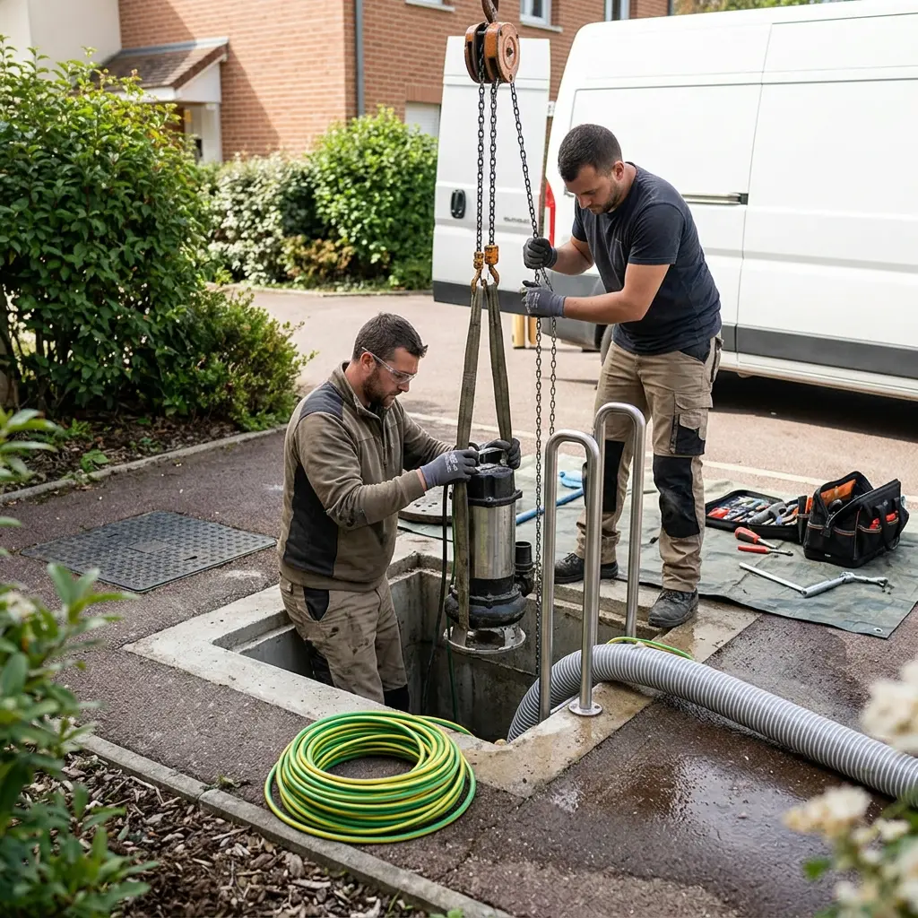 Installation pompe de relevage Fleury-Mérogis (91700)