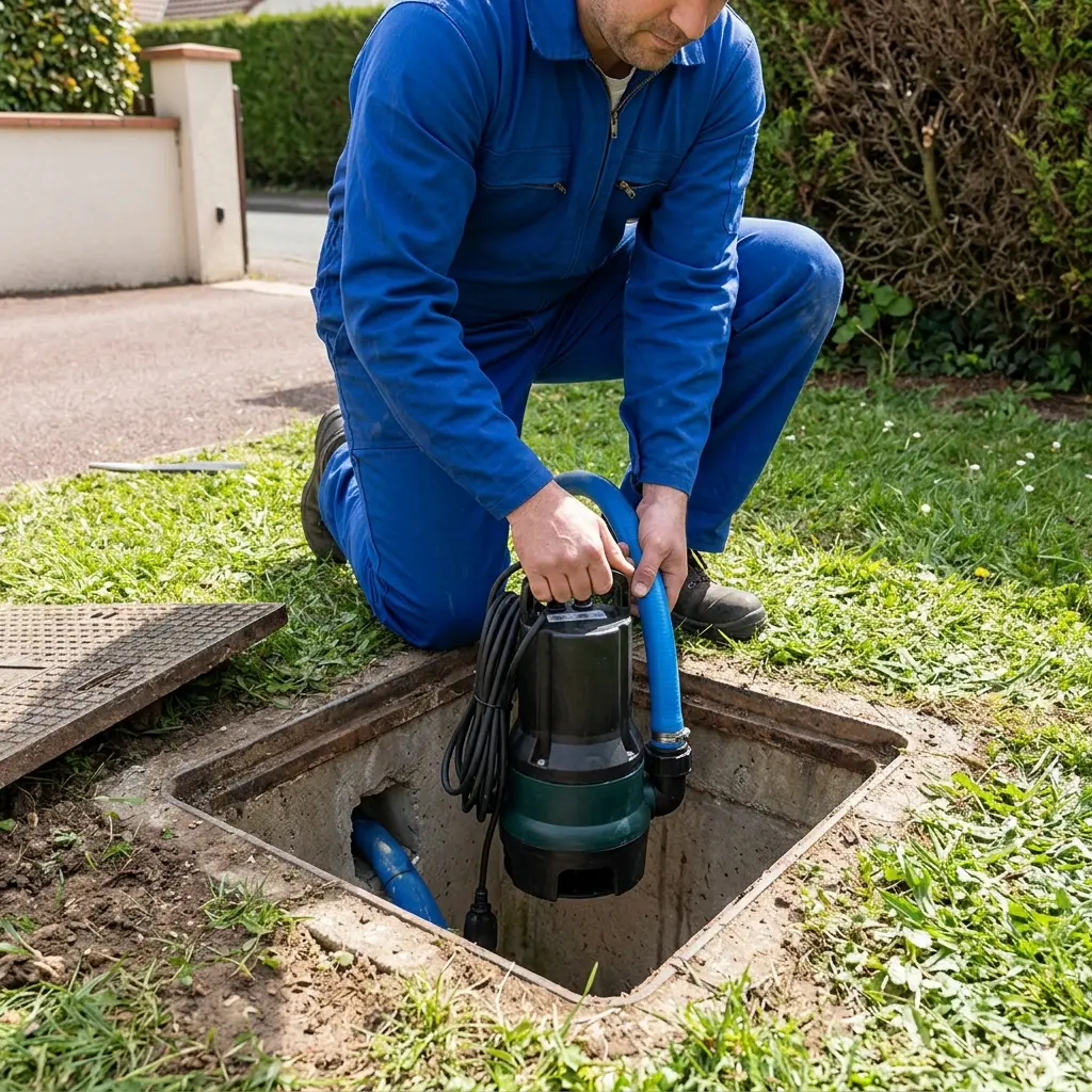 Installation pompe de relevage Sainte-Geneviève-des-Bois (91700)