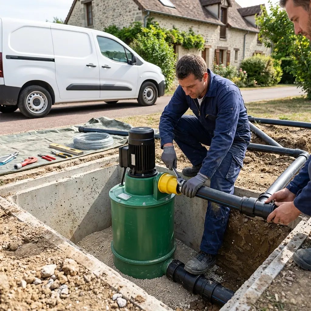 Installation pompe de relevage Villiers-sur-Orge (91700)