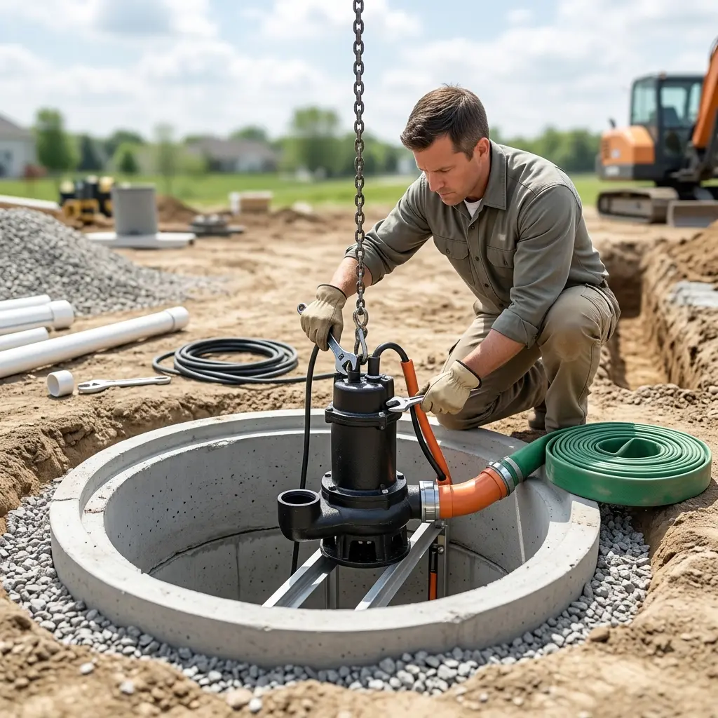 Installation pompe de relevage Pussay (91740)