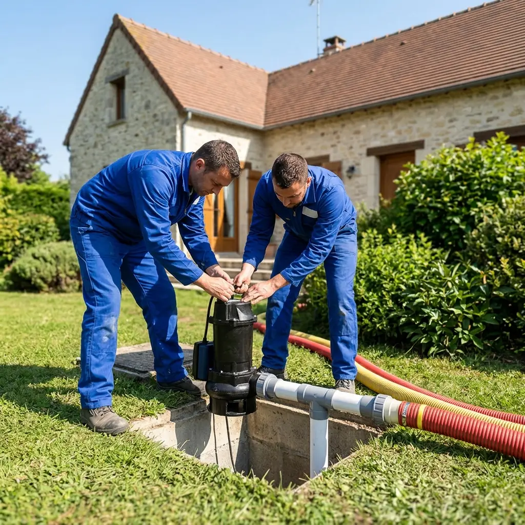 Installation pompe de relevage Champcueil (91750)