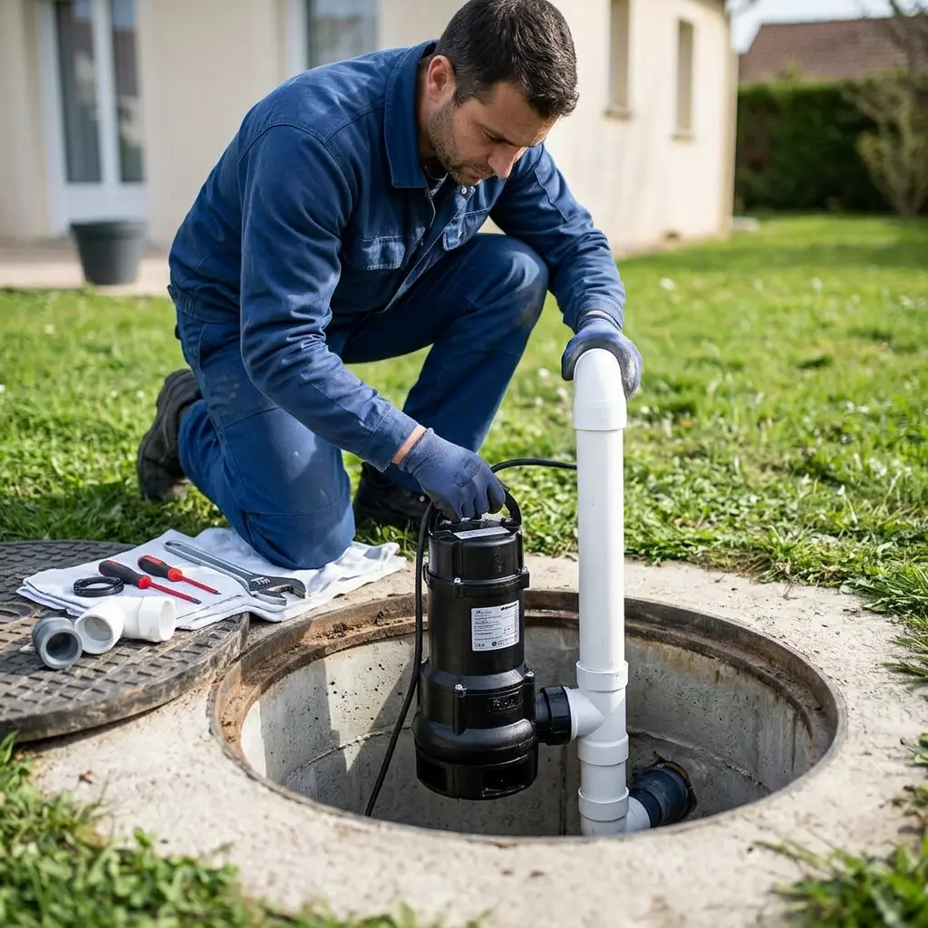 Installation pompe de relevage Itteville (91760)
