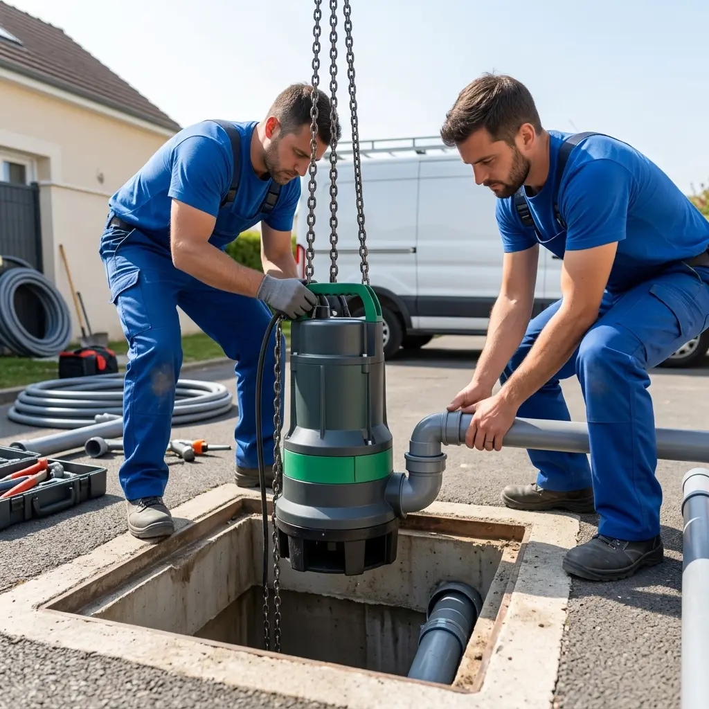 Installation pompe de relevage Boissy-sous-Saint-Yon (91790)