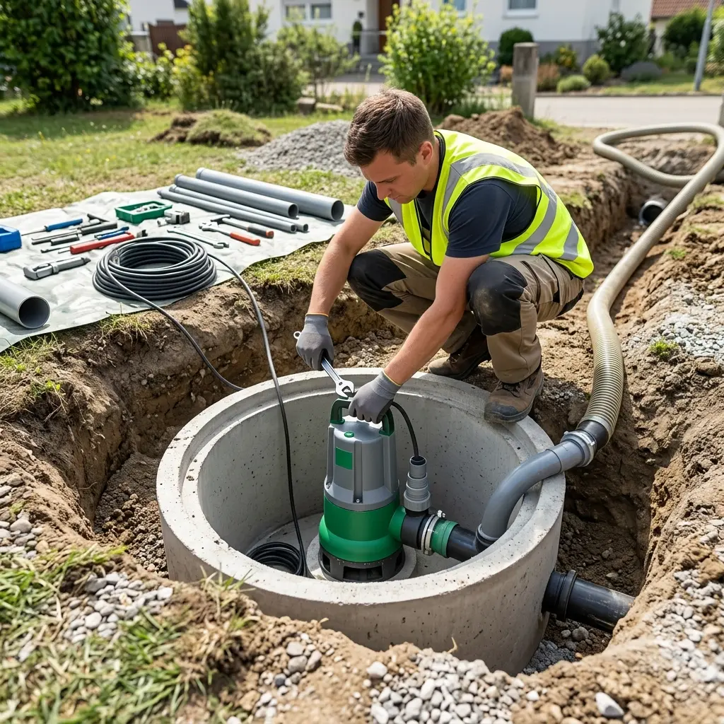 Installation pompe de relevage Vert-le-Grand (91810)
