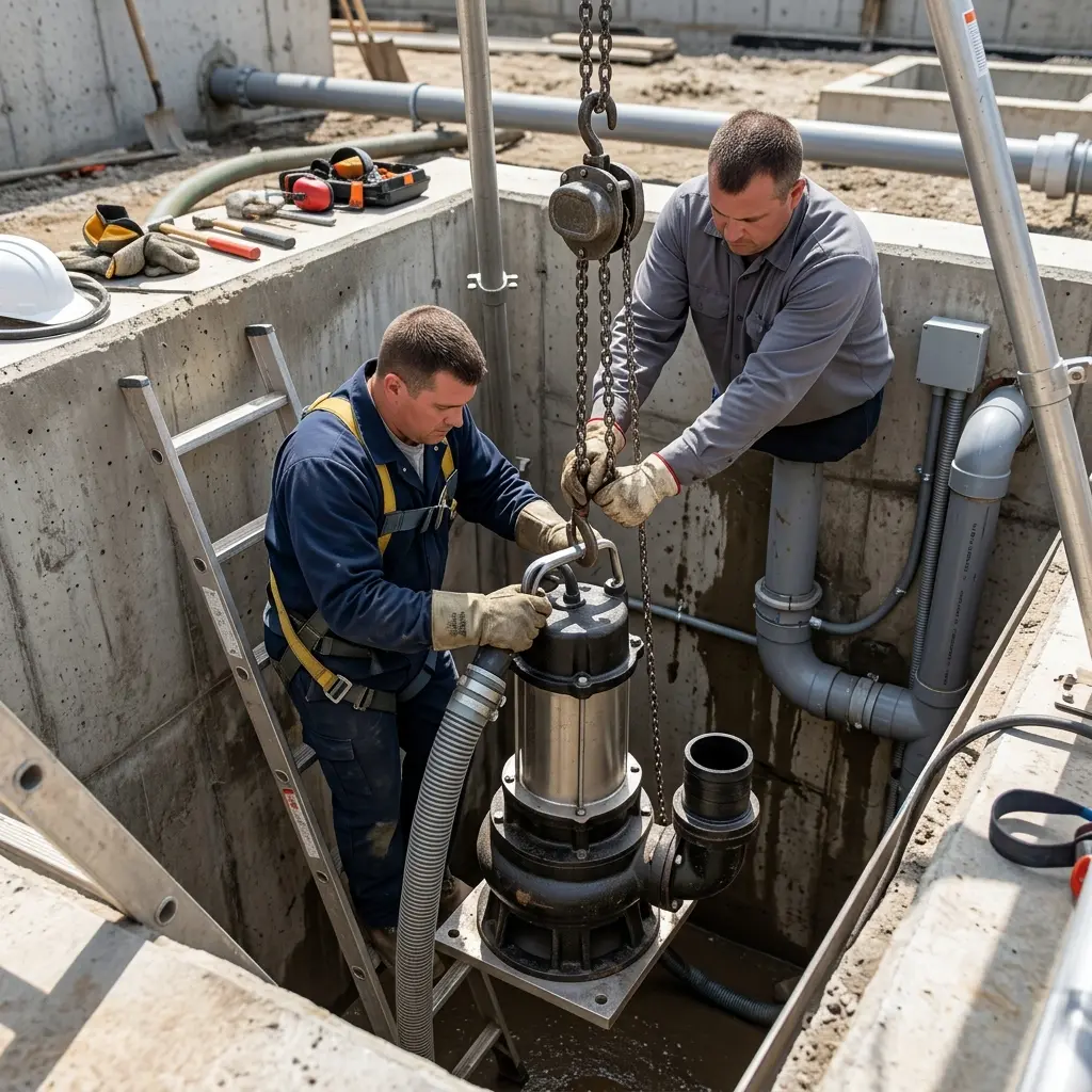 Installation pompe de relevage Épinay-sous-Sénart (91860)