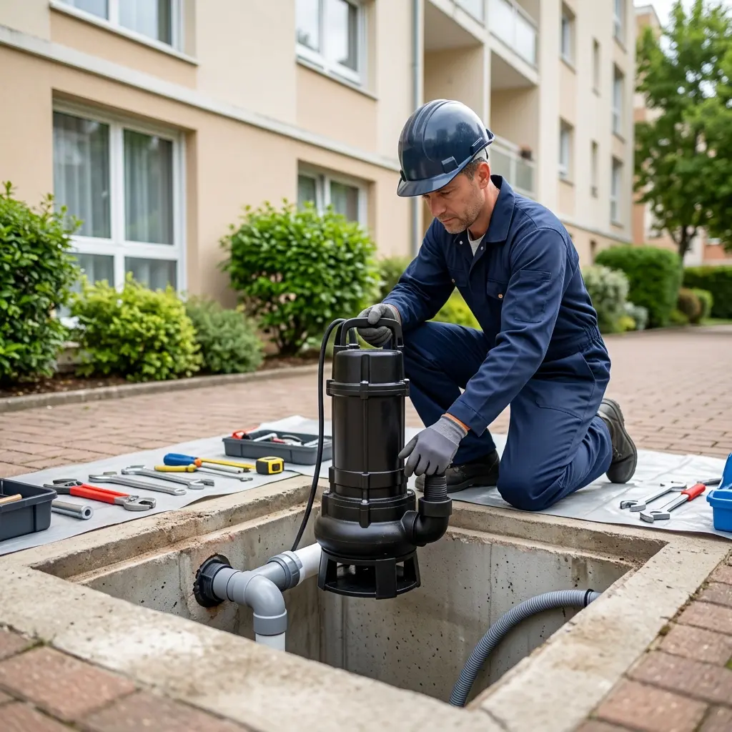 Installation pompe de relevage Les Ulis (91940)