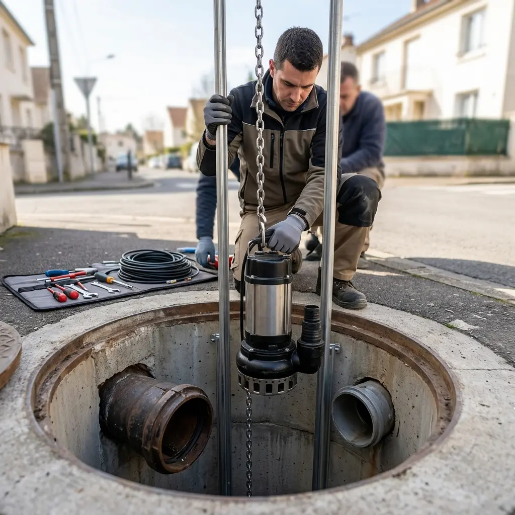 Installation pompe de relevage Sèvres (92310)