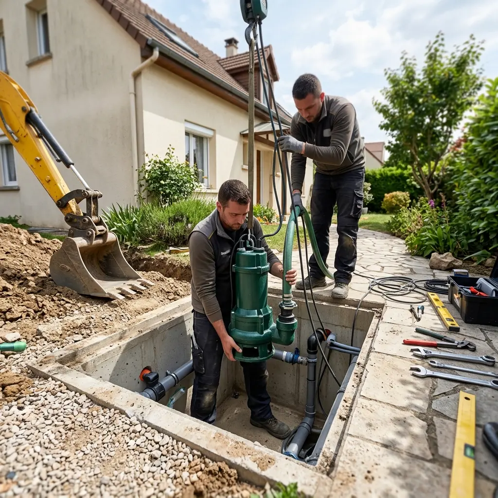Installation pompe de relevage Bourg-la-Reine (92340)