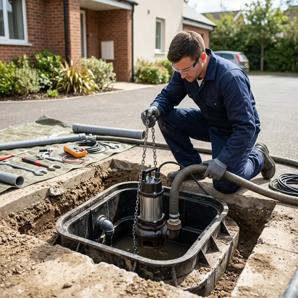 Installation pompe de relevage Villeneuve-la-Garenne (92390)