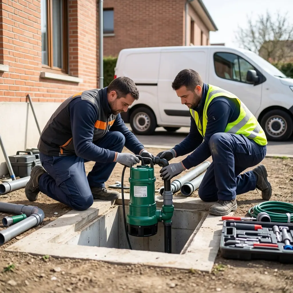 Installation pompe de relevage Arcueil (94110)