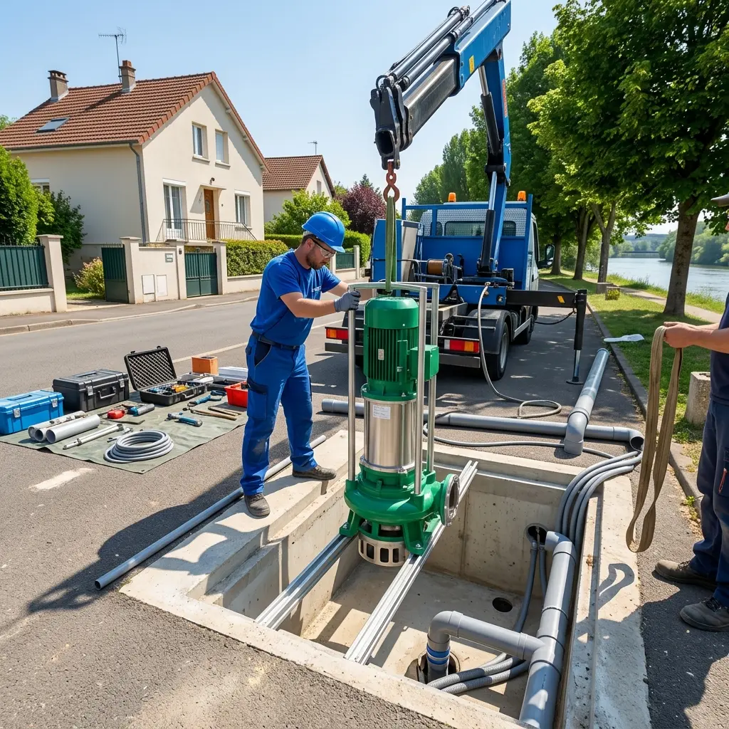 Installation pompe de relevage Joinville-le-Pont (94340)