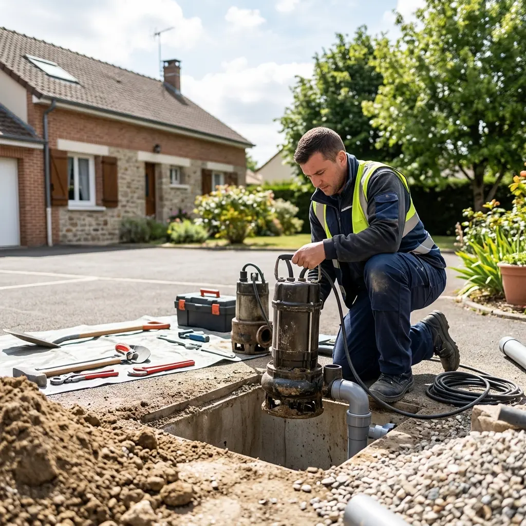 Installation pompe de relevage Villiers-sur-Marne (94350)