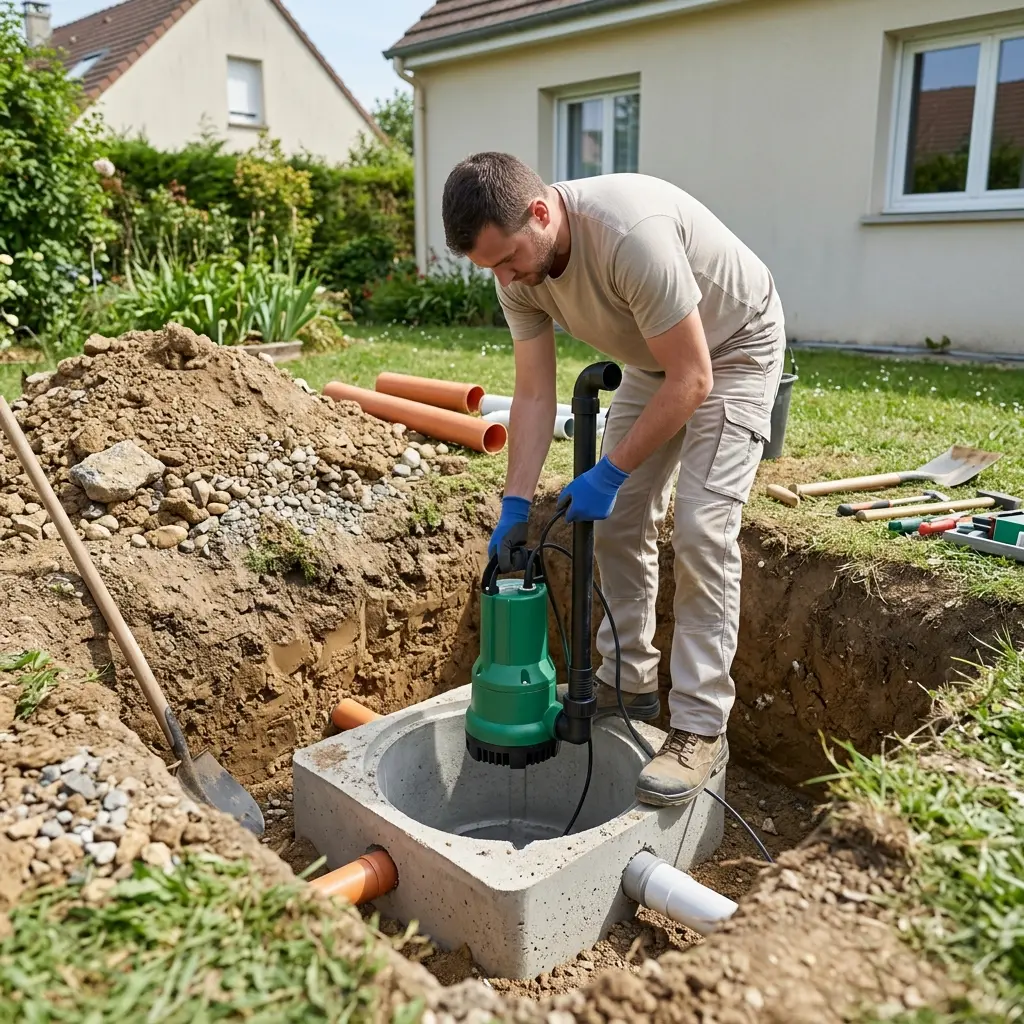 Installation pompe de relevage Limeil-Brévannes (94450)