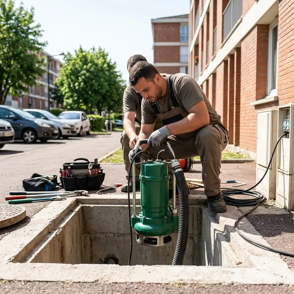 Installation pompe de relevage Garges-lès-Gonesse (95140)