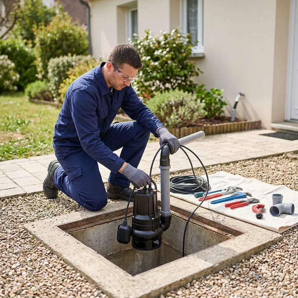 Installation pompe de relevage Montmorency (95160)