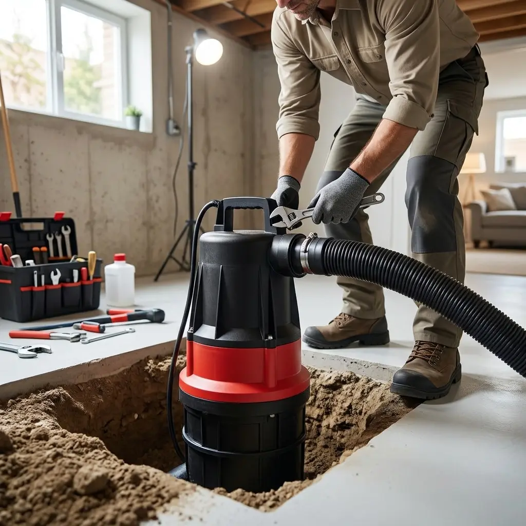 Installation pompe de relevage Saint-Gratien (95210)