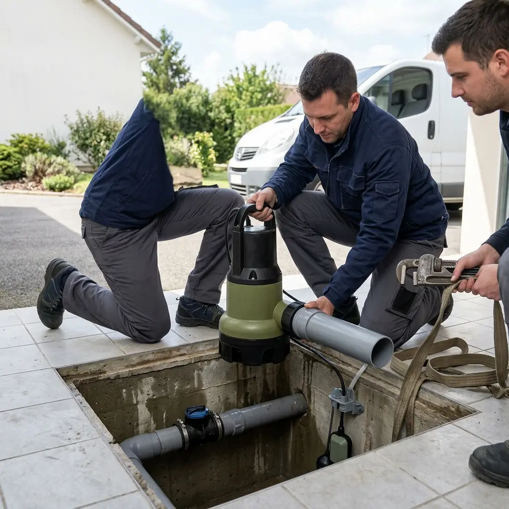 Installation pompe de relevage Asnières-sur-Oise (95270)