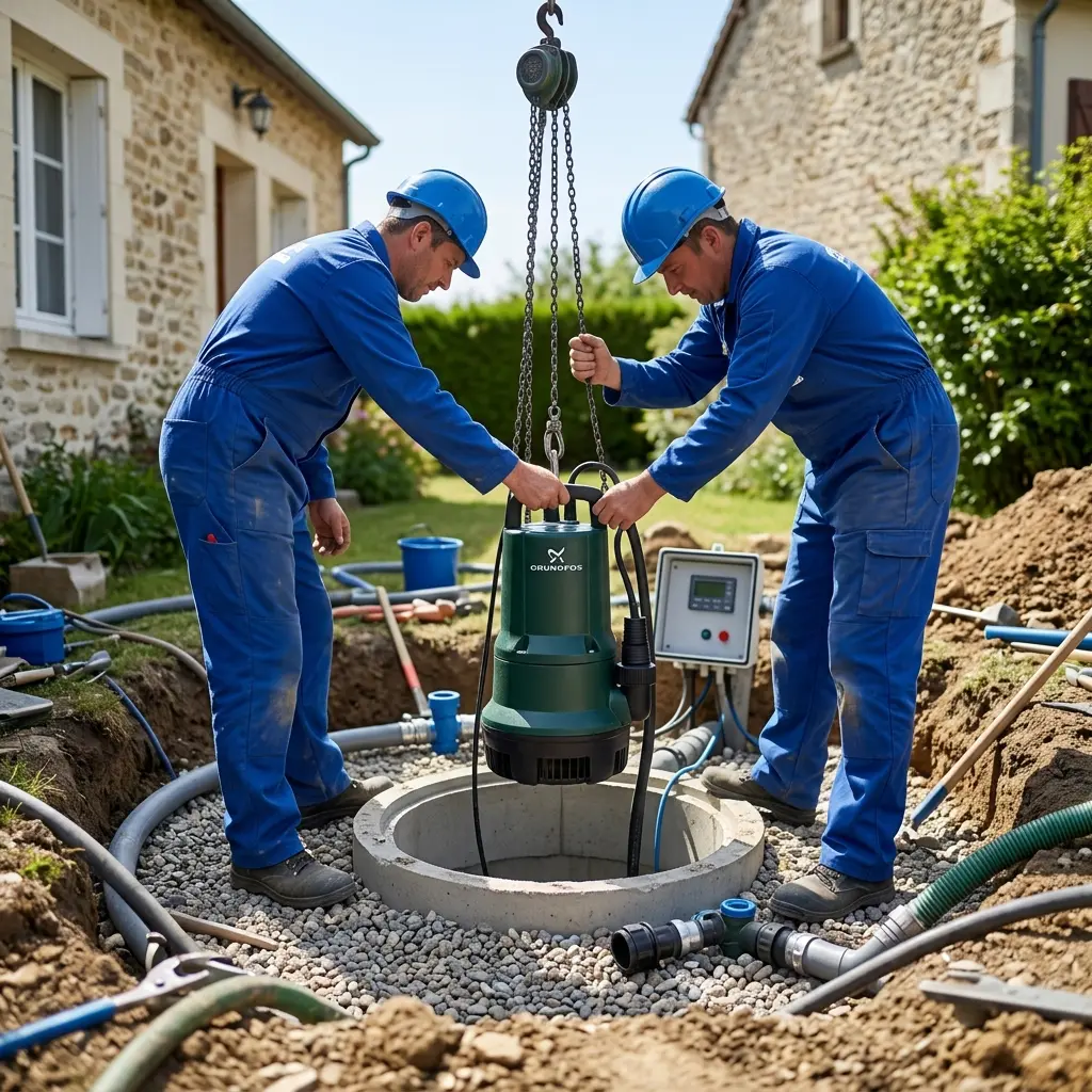 Installation pompe de relevage Viarmes (95270)