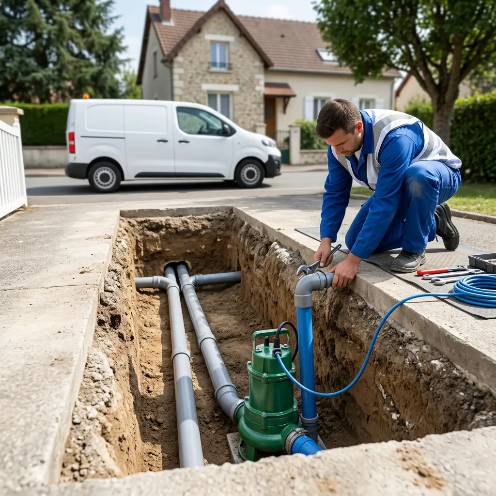 Installation pompe de relevage L'Isle-Adam (95290)
