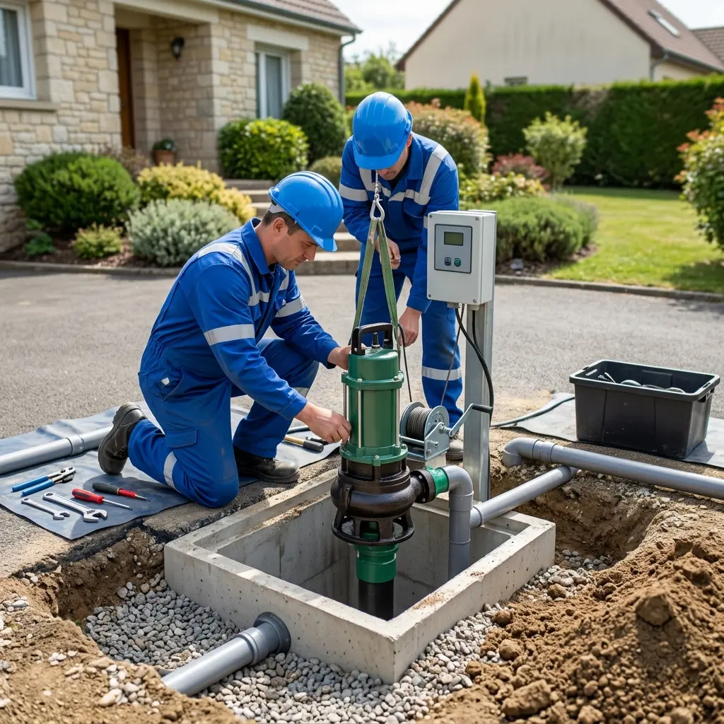 Installation pompe de relevage Pontoise (95300)
