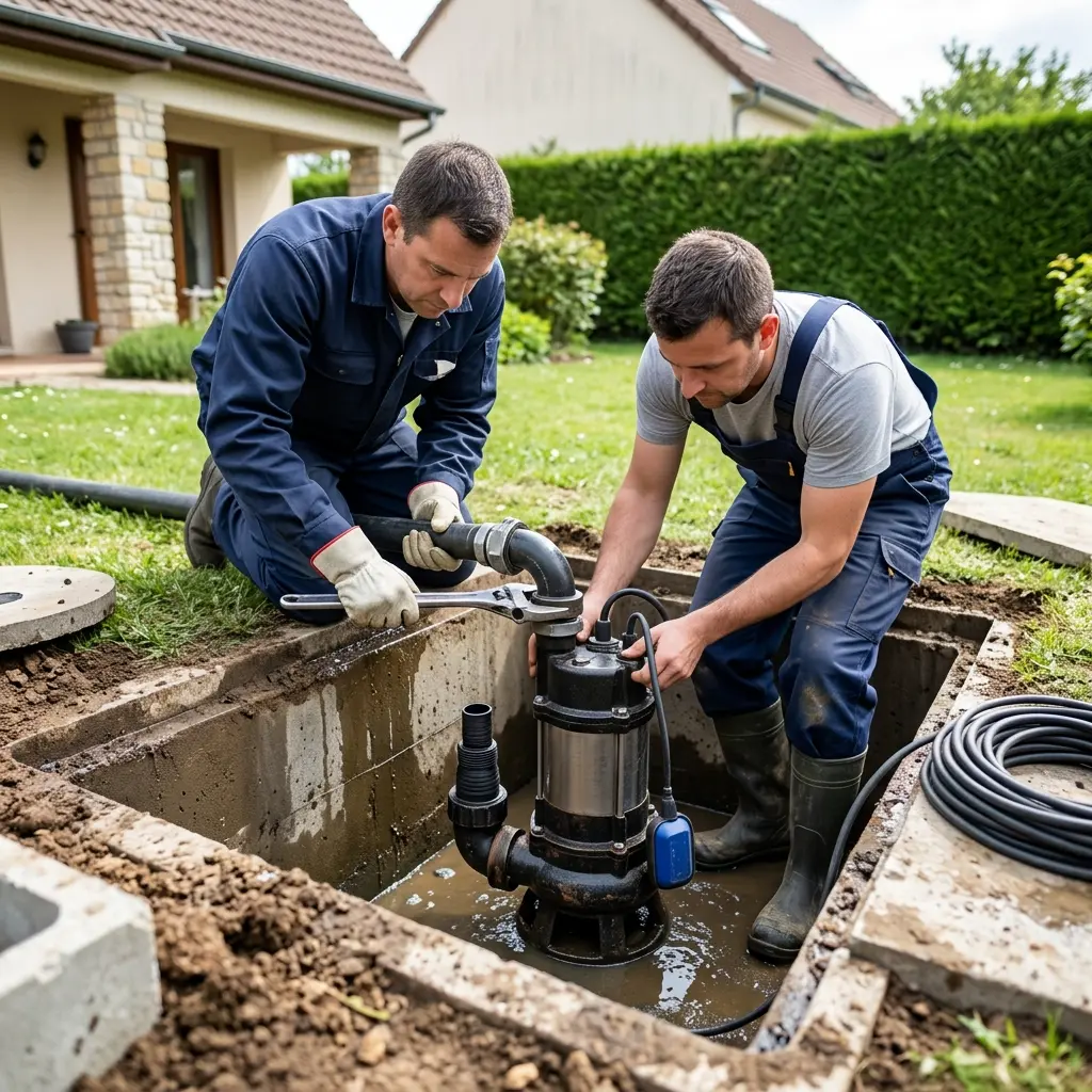 Installation pompe de relevage Saint-Leu-la-Forêt (95320)