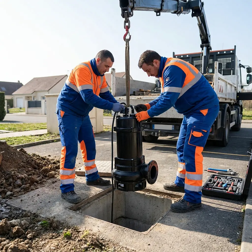 Installation pompe de relevage Persan (95340)