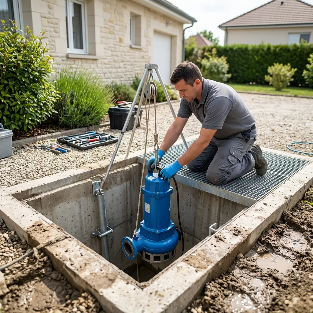 Installation pompe de relevage Saint-Prix (95390)