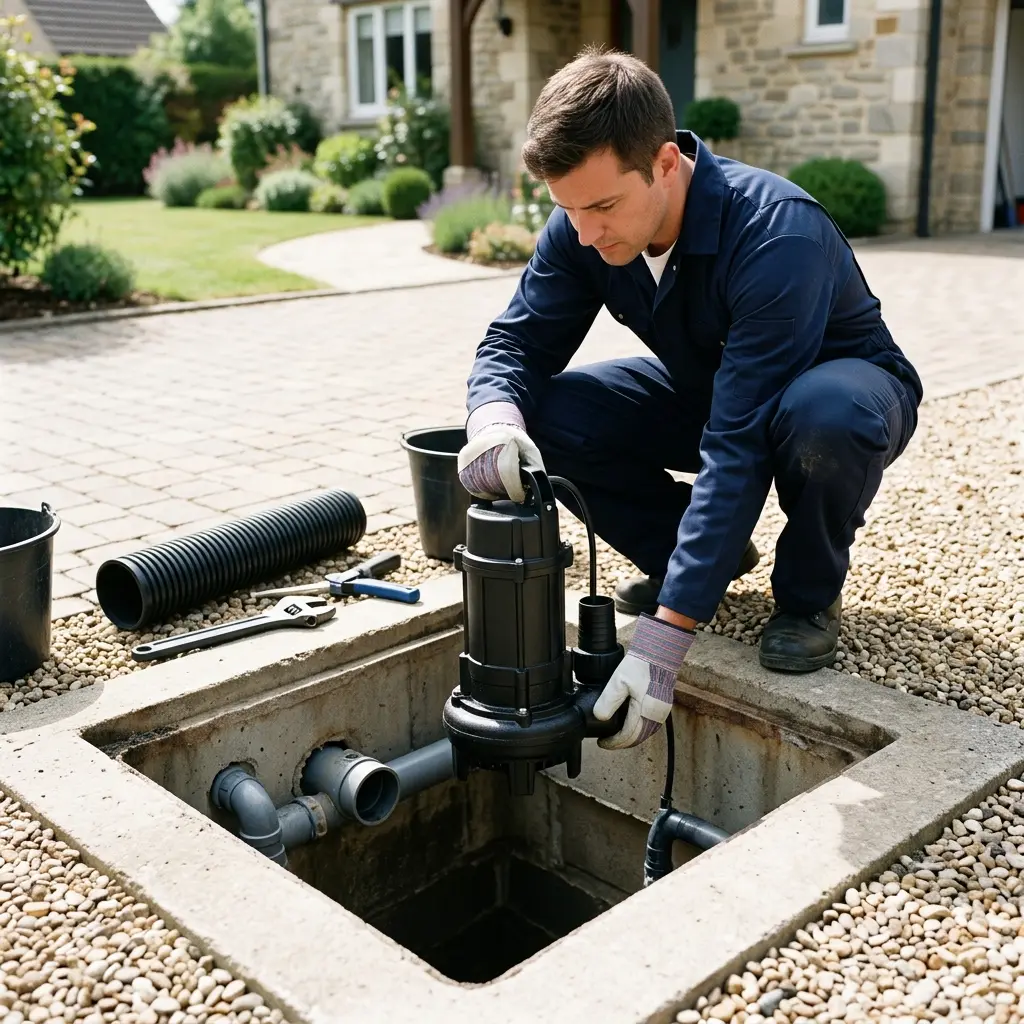 Installation pompe de relevage Magny-en-Vexin (95420)