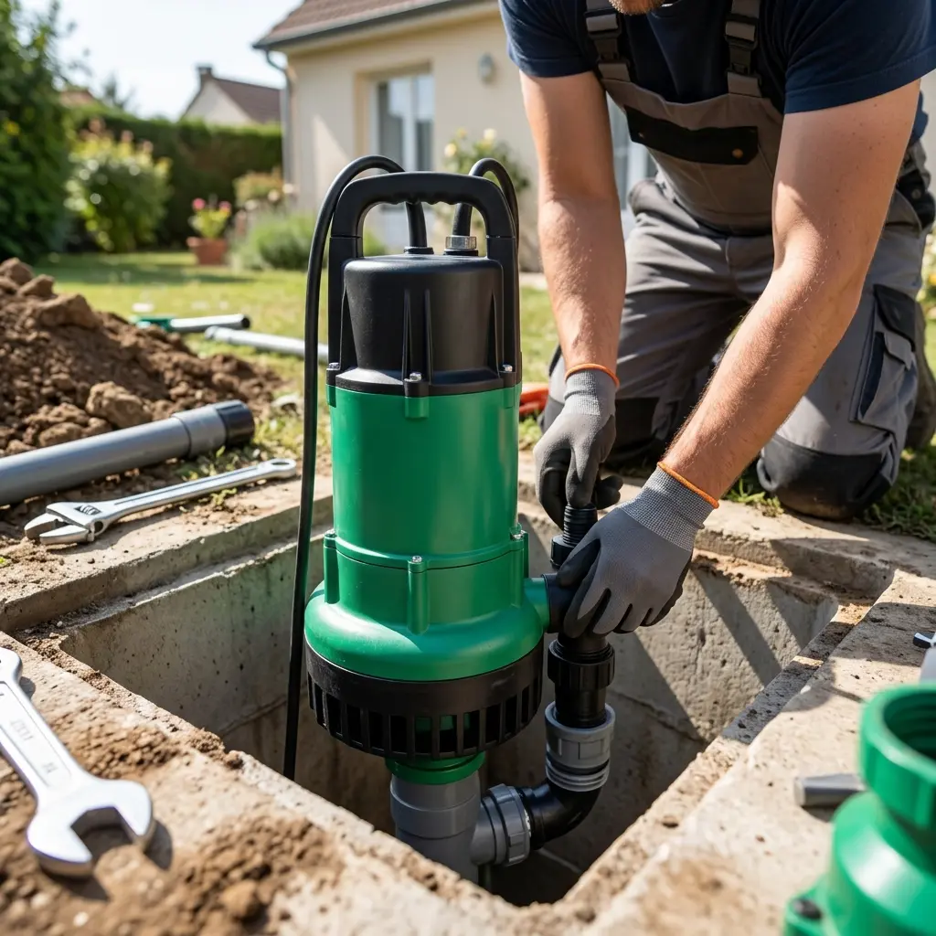 Installation pompe de relevage Auvers-sur-Oise (95430)