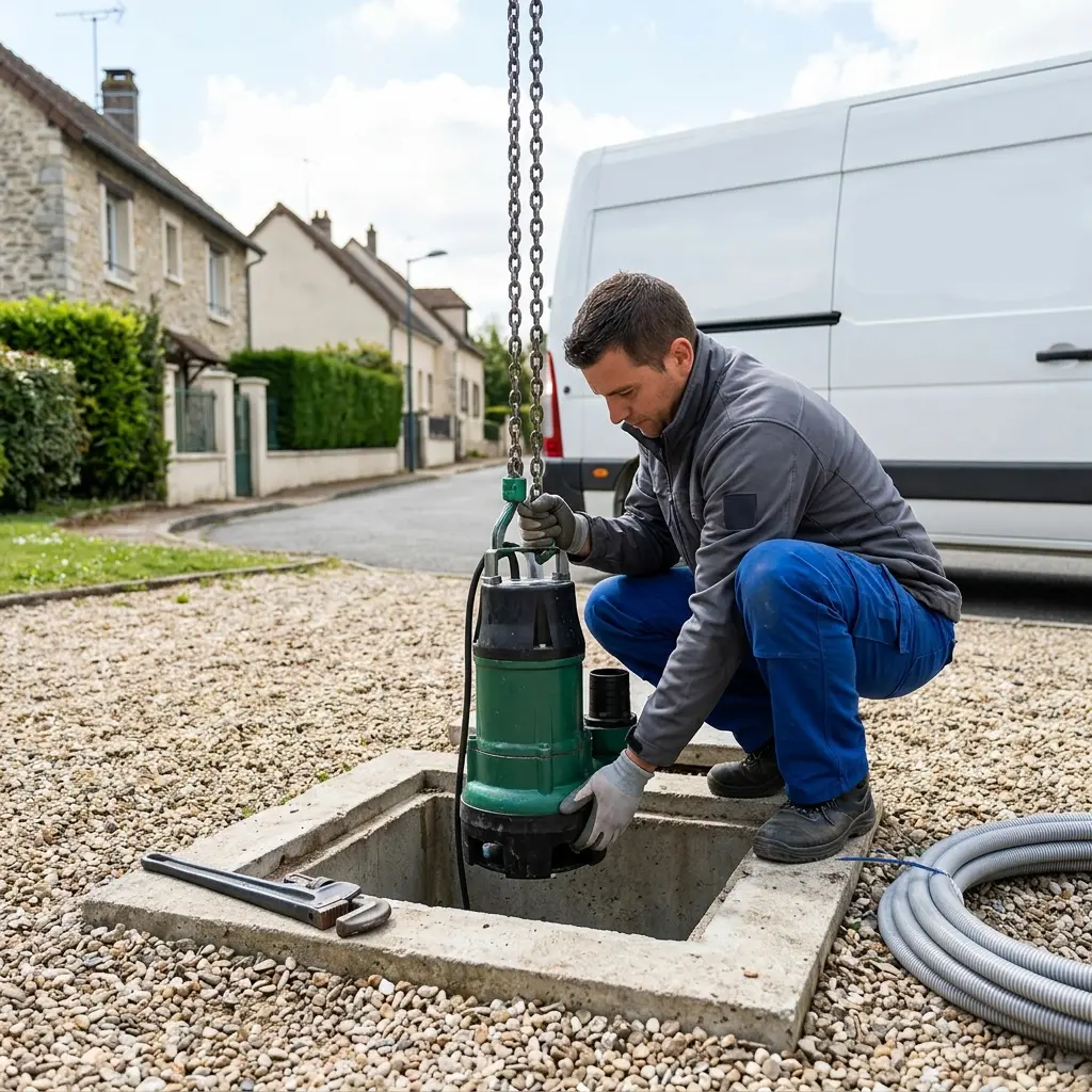 Installation pompe de relevage Butry-sur-Oise (95430)