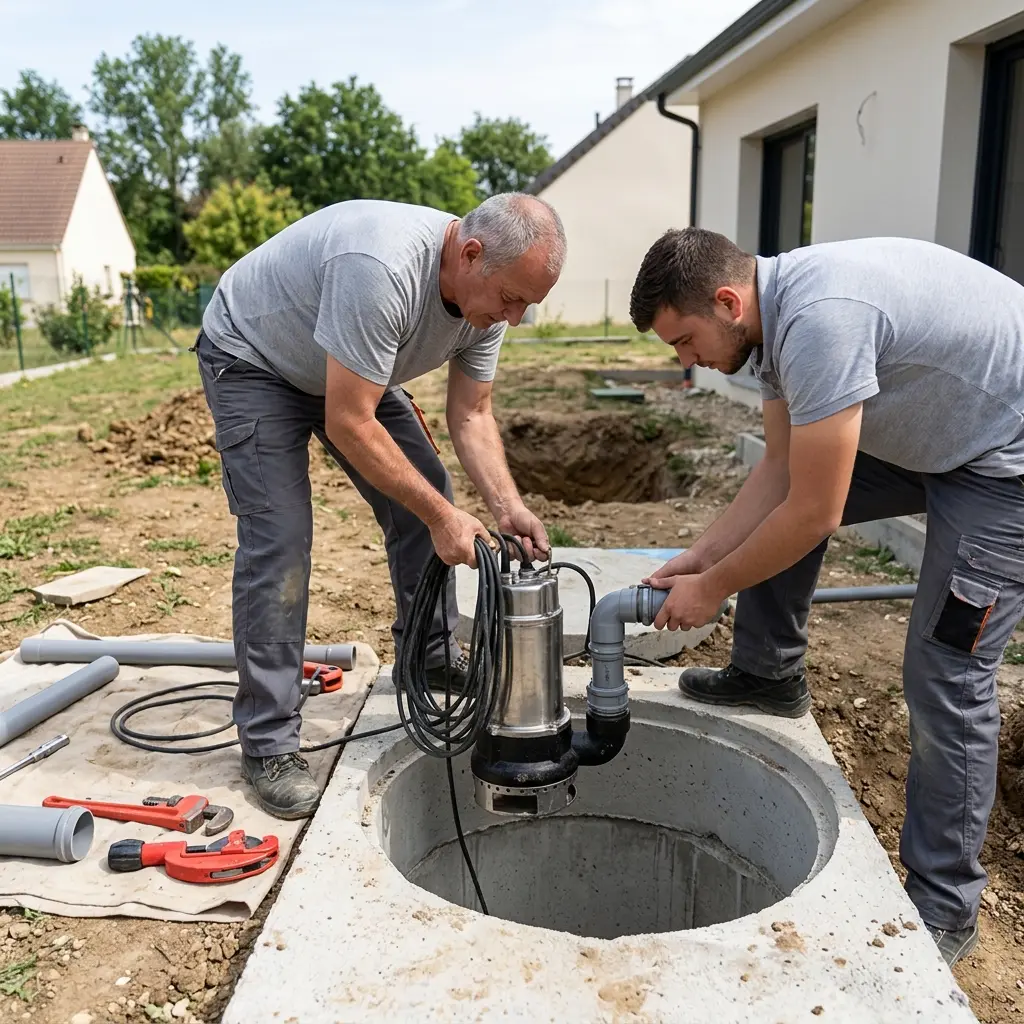 Installation pompe de relevage Ézanville (95460)