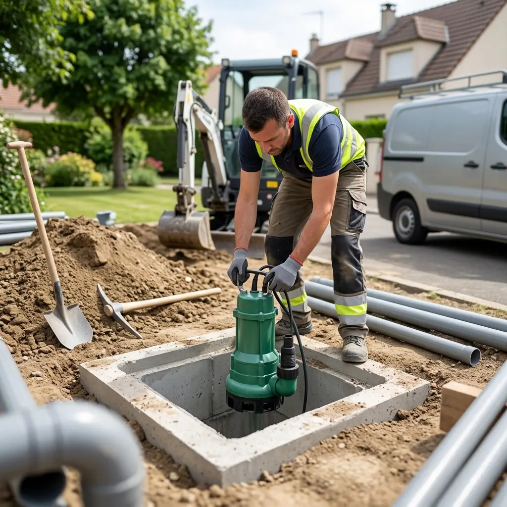 Installation pompe de relevage Saint-Witz (95470)