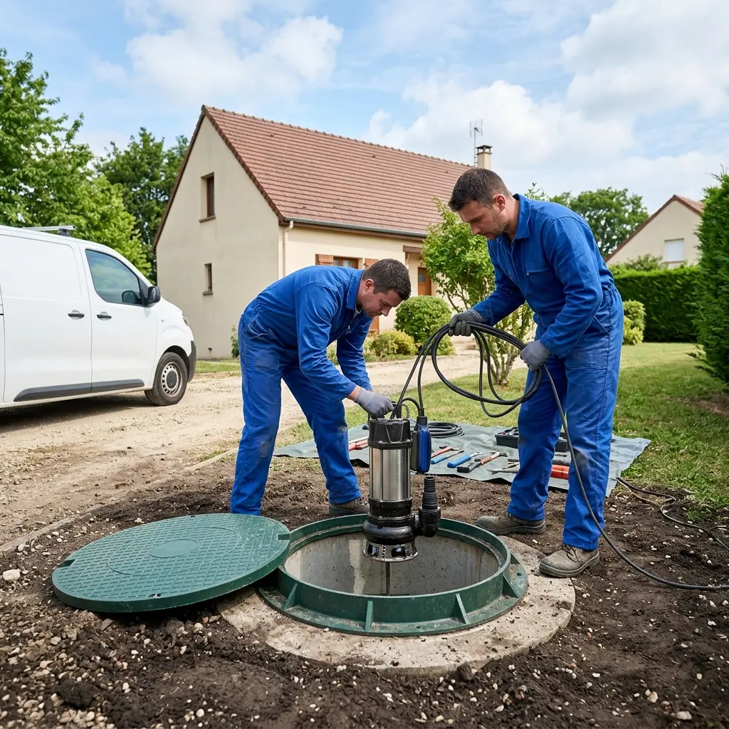 Installation pompe de relevage Méry-sur-Oise (95540)