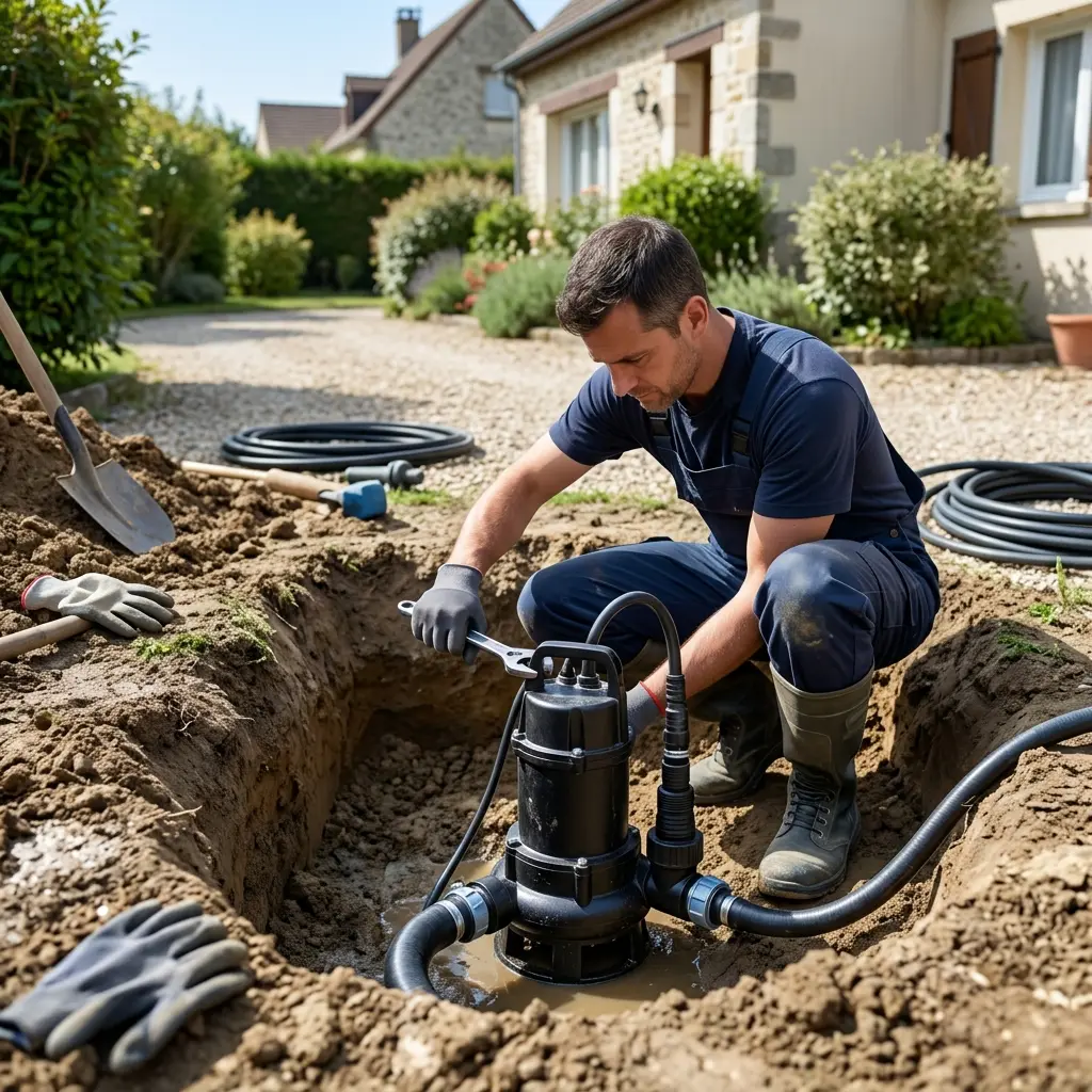 Installation pompe de relevage Chars (95750)