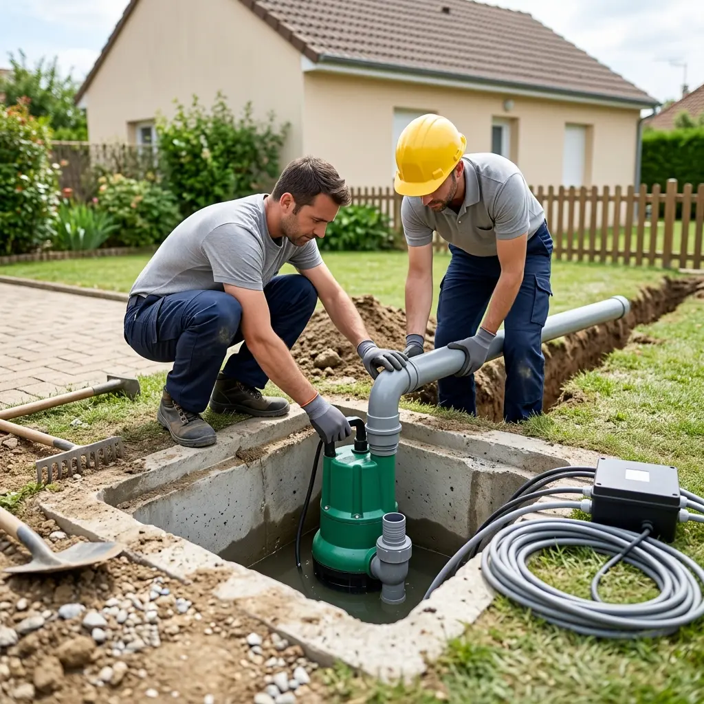 Installation pompe de relevage Bruyères-sur-Oise (95820)