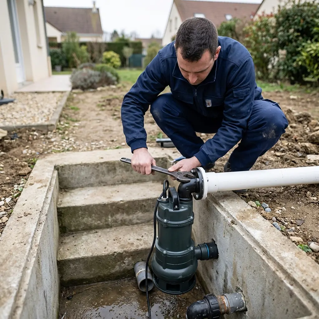 Installation pompe de relevage Bezons (95870)
