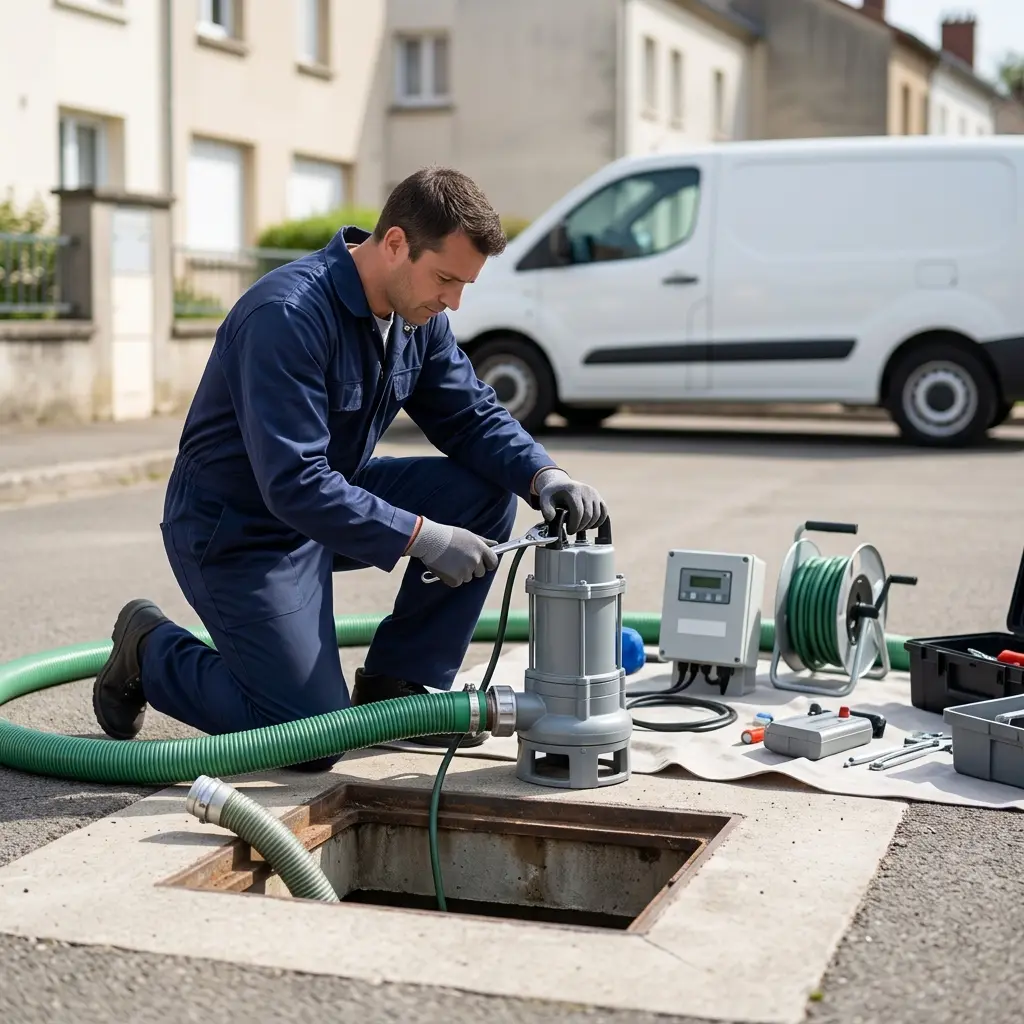 Pompe de relevage eaux usées Charleville-Mézières (08000)