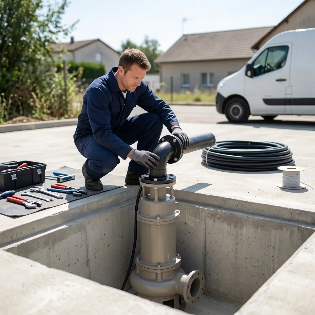 Pompe de relevage eaux usées Basse-Ham (57970)
